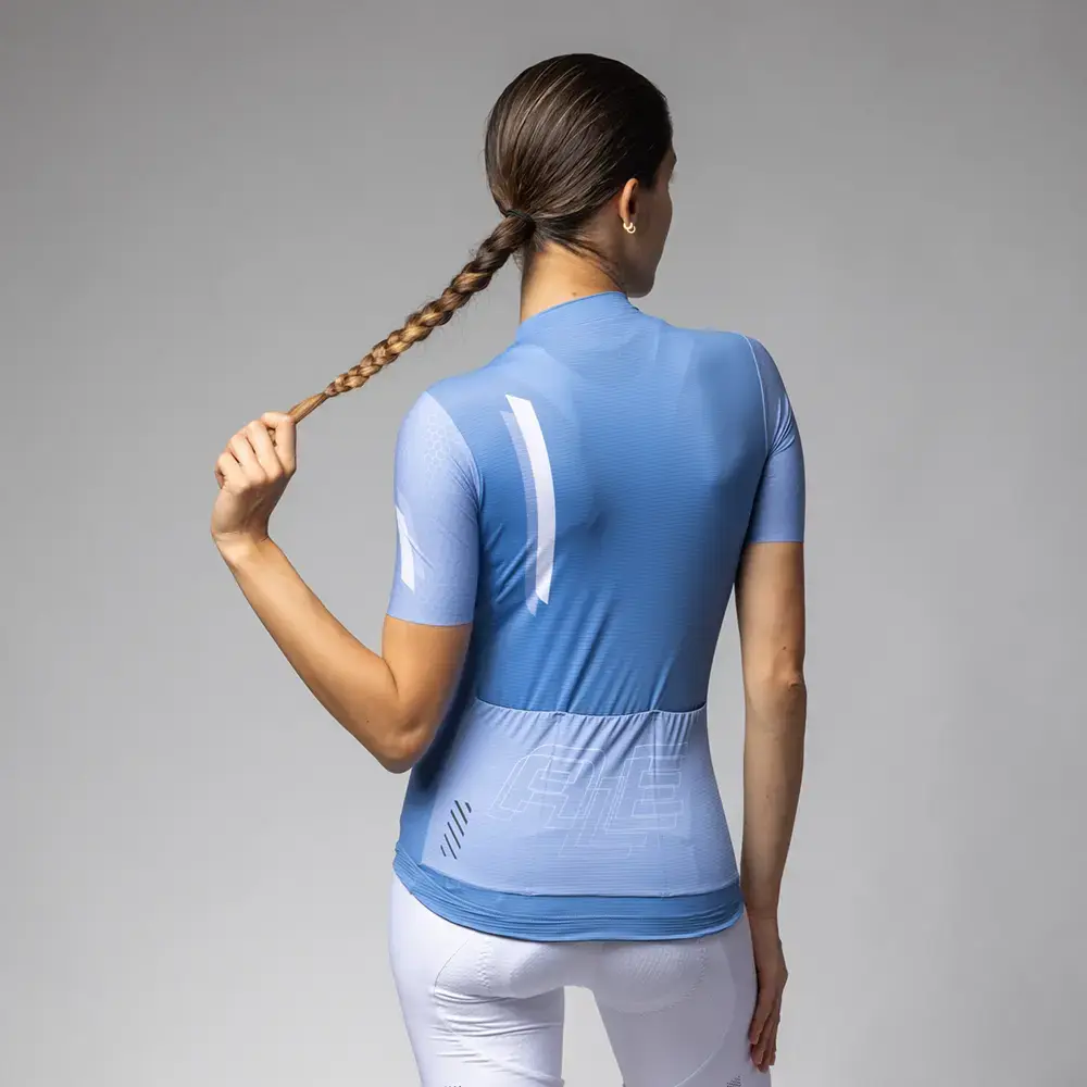 Ale PR-E Follow Me Fietsshirt Korte Mouwen Donkerblauw Dames