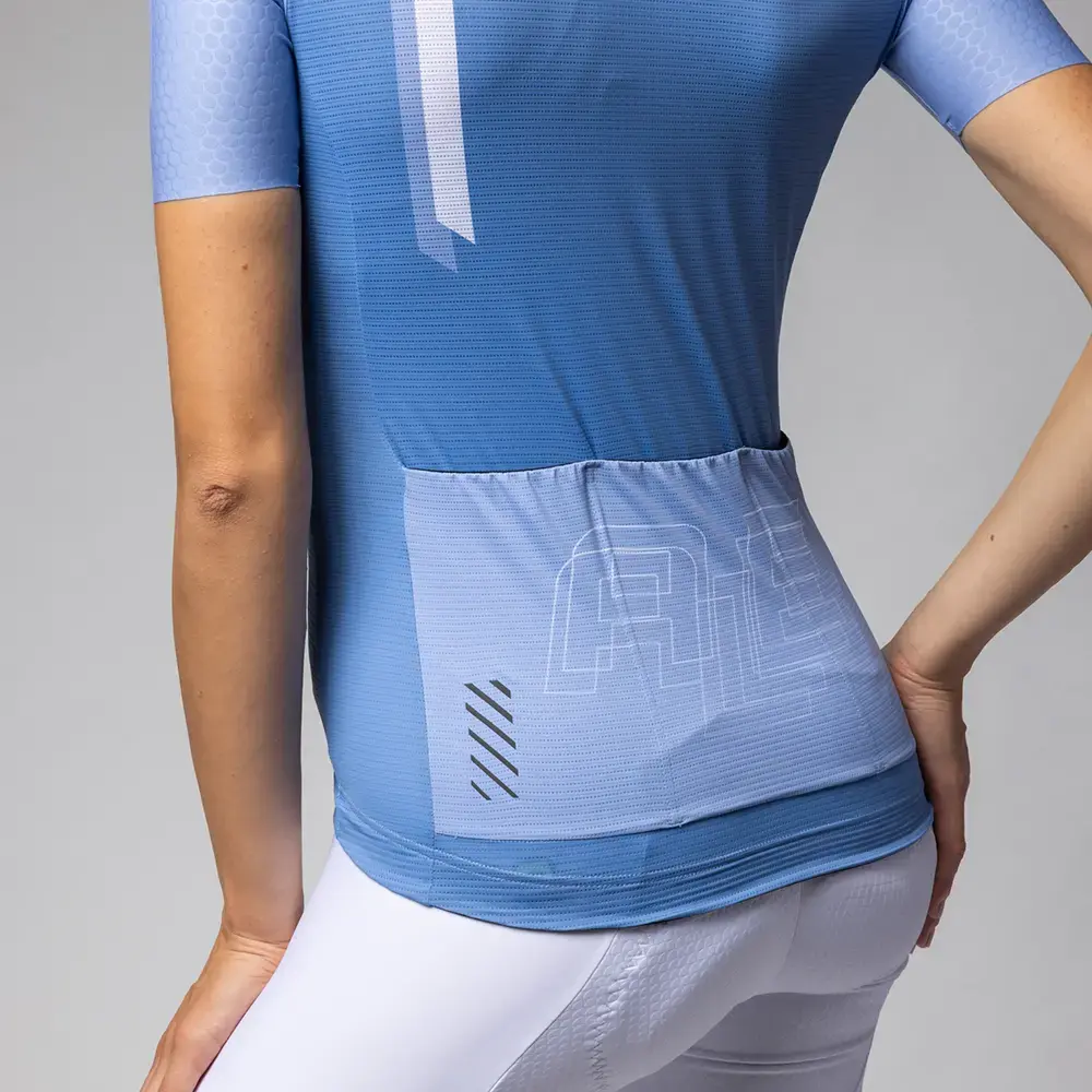 Ale PR-E Follow Me Fietsshirt Korte Mouwen Donkerblauw Dames