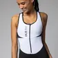 Ale Pragma Color Block Skinsuit Zonder Mouwen Zwart/Wit Dames