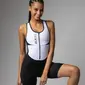 Ale Pragma Color Block Skinsuit Zonder Mouwen Zwart/Wit Dames