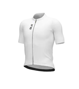Ale Pragma Color Block Fietsshirt Korte Mouwen Wit Heren