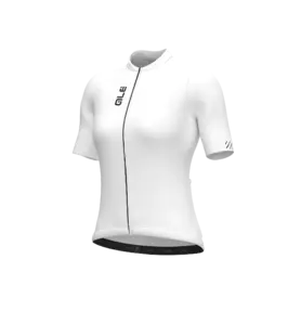 Ale Pragma Color Block Fietsshirt Korte Mouwen Wit Dames