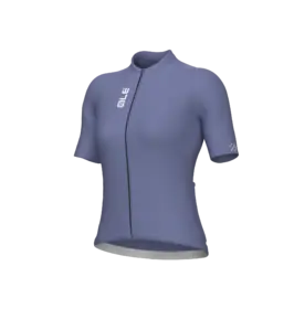Ale Pragma Color Block Fietsshirt Korte Mouwen Paars Dames
