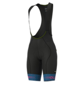 Ale Graphics PRR Green Road Fietsbroek Kort Blauw/Fluo Roze Dames