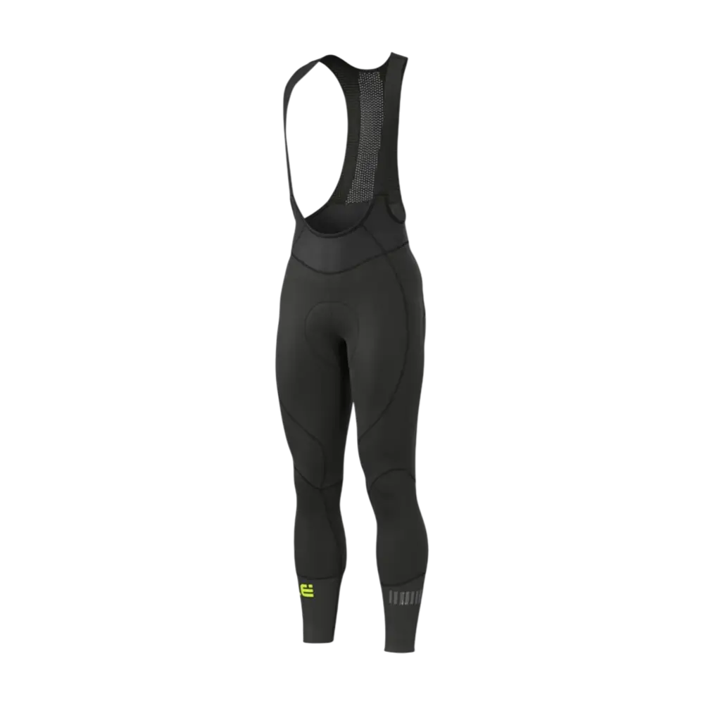 ALE R-EV1 Clima Warm Fietsbroek Lang Zwart/Fluo Geel Heren