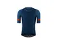 Etxeondo Mendi Fietsshirt Korte Mouwen Blauw/Oranje Heren