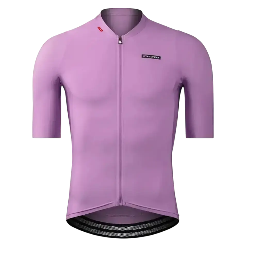 ETXEONDO Alde Metalic Fietsshirt Korte Mouwen Paars Heren