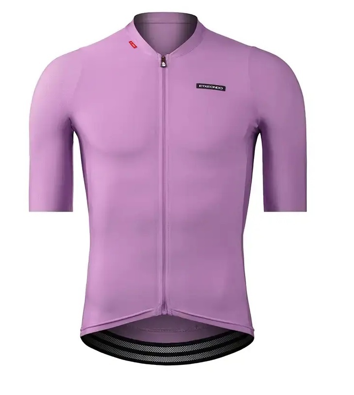 Etxeondo Alde Metalic Fietsshirt Korte Mouwen Paars Heren