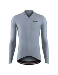 Etxeondo Alde Thermo Fietsshirt Lange Mouwen Grijs/Blauw Heren