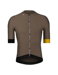 Etxeondo Baso Fietsshirt Korte Mouwen Bruin/Geel Heren