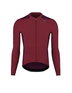 Etxeondo Alde Color Edition Fietsshirt Lange Mouwen Donkerrood Heren