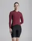 Etxeondo Alda Color Edition Fietsshirt Lange Mouwen Donkerrood Dames