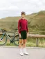 Etxeondo Alda Color Edition Fietsshirt Lange Mouwen Donkerrood Dames