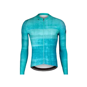 ETXEONDO Alai Thermo Thermal Fietsshirt Lange Mouwen Blauw/Turquoise Heren