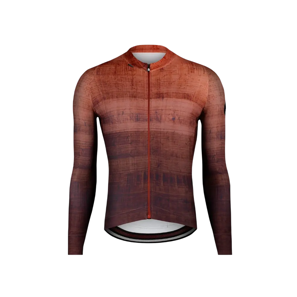 ETXEONDO Alai Thermo Thermal Fietsshirt Lange Mouwen Rust Heren