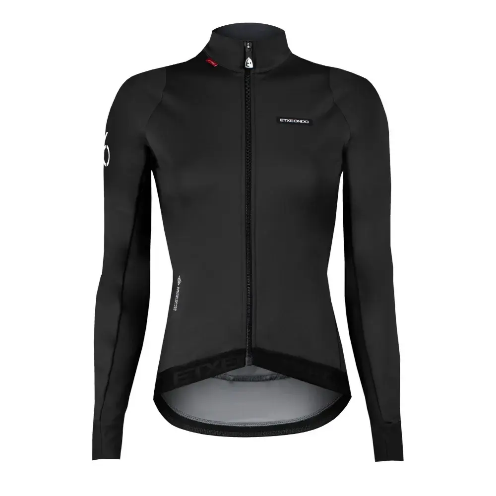 ETXEONDO 76 Fem Pro Gore-Tex Windstopper Fietsjack Zwart/Beige Dames