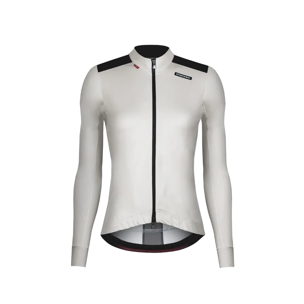 ETXEONDO Dena Gore-Tex Windstopper Fietsjack Beige/Zwart Dames