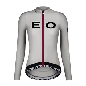 ETXEONDO Bask Thermal Fietsshirt Lange Mouwen Grijs Dames
