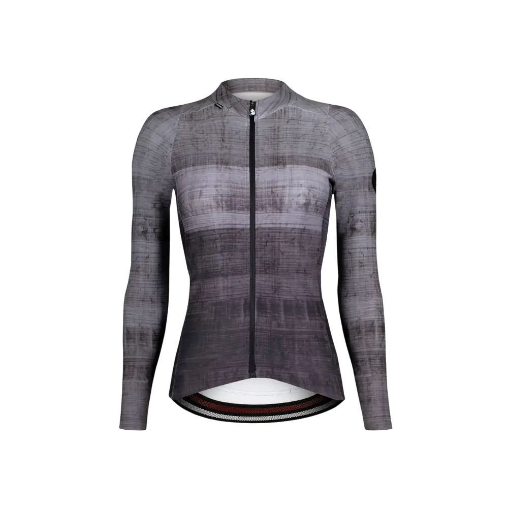 ETXEONDO Alaia Thermo Thermal Fietsshirt Lange Mouwen Zwart/Grijs Dames