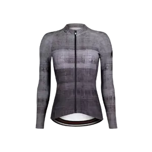 ETXEONDO Alaia Thermo Thermal Fietsshirt Lange Mouwen Zwart/Grijs Dames