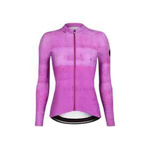 Etxeondo Alaia Thermo Thermal Fietsshirt Lange Mouwen Paars/Roze Dames