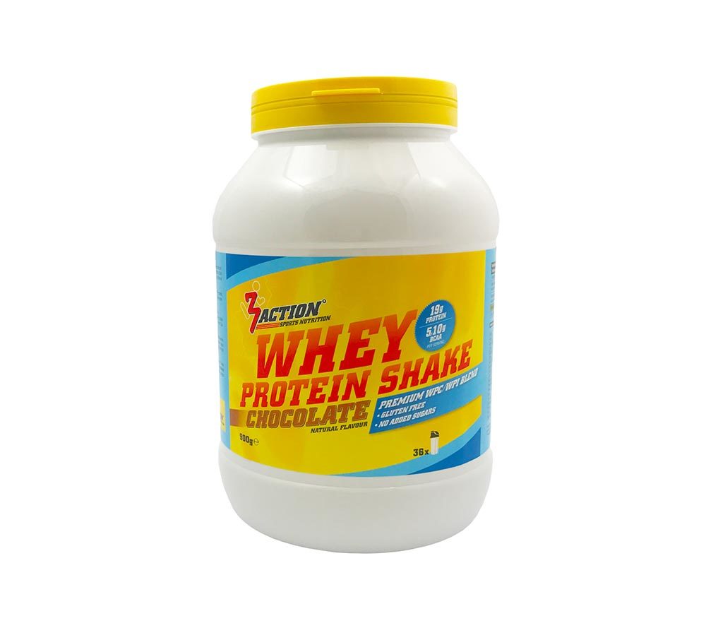 3Action Whey Protein Shake Chocolade 900 gram