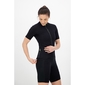 Q36.5 L1 Pinstripe X Fietsshirt Korte Mouwen Zwart Dames