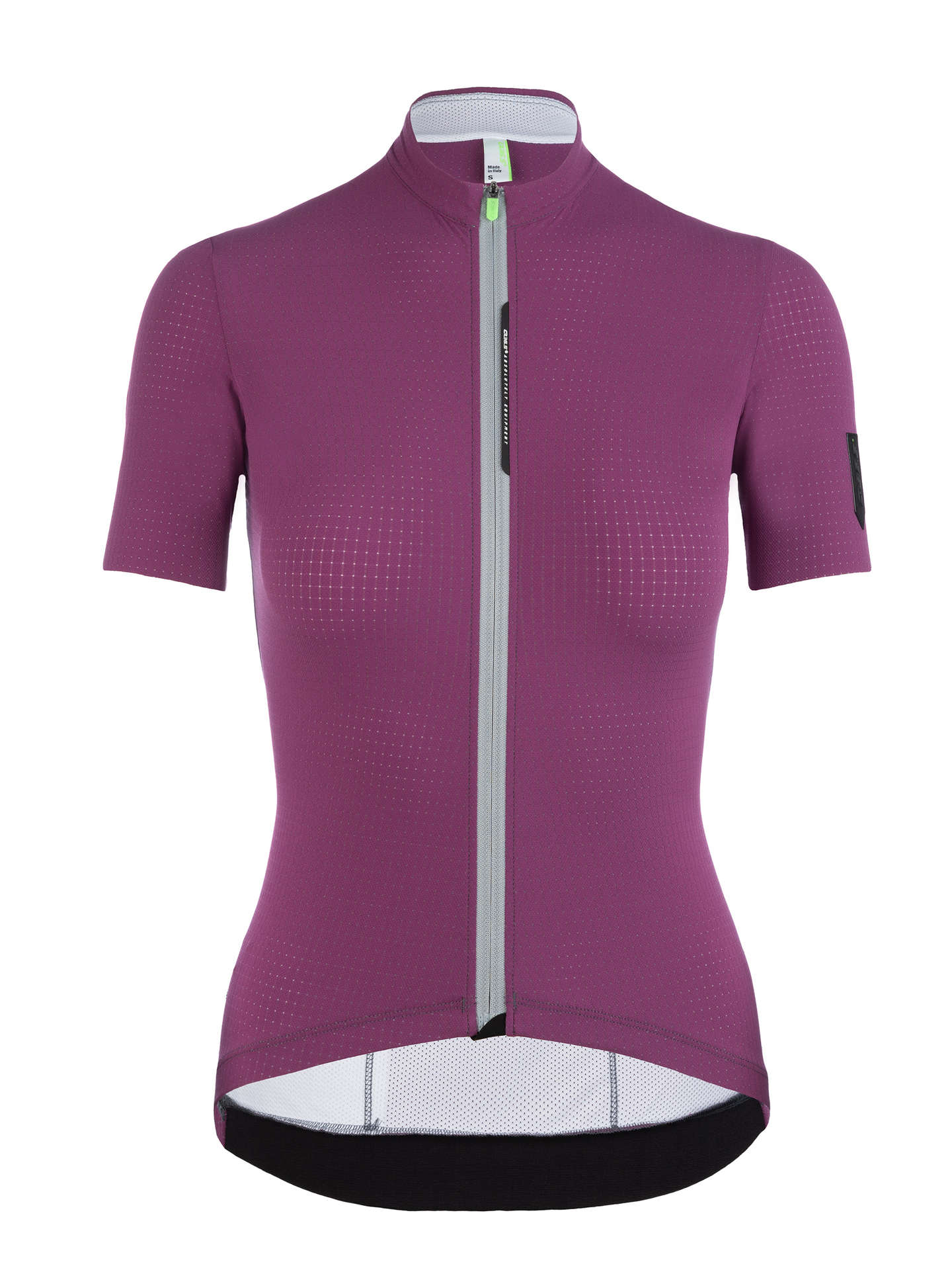 Q36.5 L1 Pinstripe X Fietsshirt Korte Mouwen Paars Dames