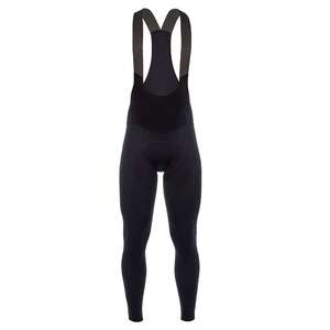 Q36.5 L1 Fietsbroek Lang Met Bretels en Zeem Zwart Heren
