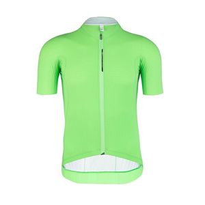 Q36.5 L1 Pinstripe X Fietsshirt Korte Mouwen Groen Heren