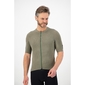 Q36.5 L1 Pinstripe X Fietsshirt Korte Mouwen Olijfgroen Heren