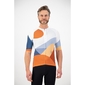 Q36.5 R2 Globe Trotter Fietsshirt Korte Mouwen Oranje/Blauw/Wit Heren