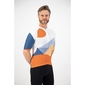 Q36.5 R2 Globe Trotter Fietsshirt Korte Mouwen Oranje/Blauw/Wit Heren