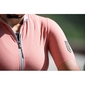 Q36.5 L1 Pinstripe X Fietsshirt Korte Mouwen Roze Dames