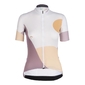 Q36.5 G1 Globetrotter White Fietsshirt Korte Mouwen Wit/Lila/Geel Dames