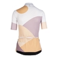 Q36.5 G1 Globetrotter White Fietsshirt Korte Mouwen Wit/Lila/Geel Dames