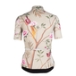 Q36.5 G1 Japanese Garden Fietsshirt Korte Mouwen Beige/Print Dames