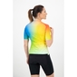 Q36.5 G1 Good Vibes Fietsshirt Korte Mouwen Multicolor Dames