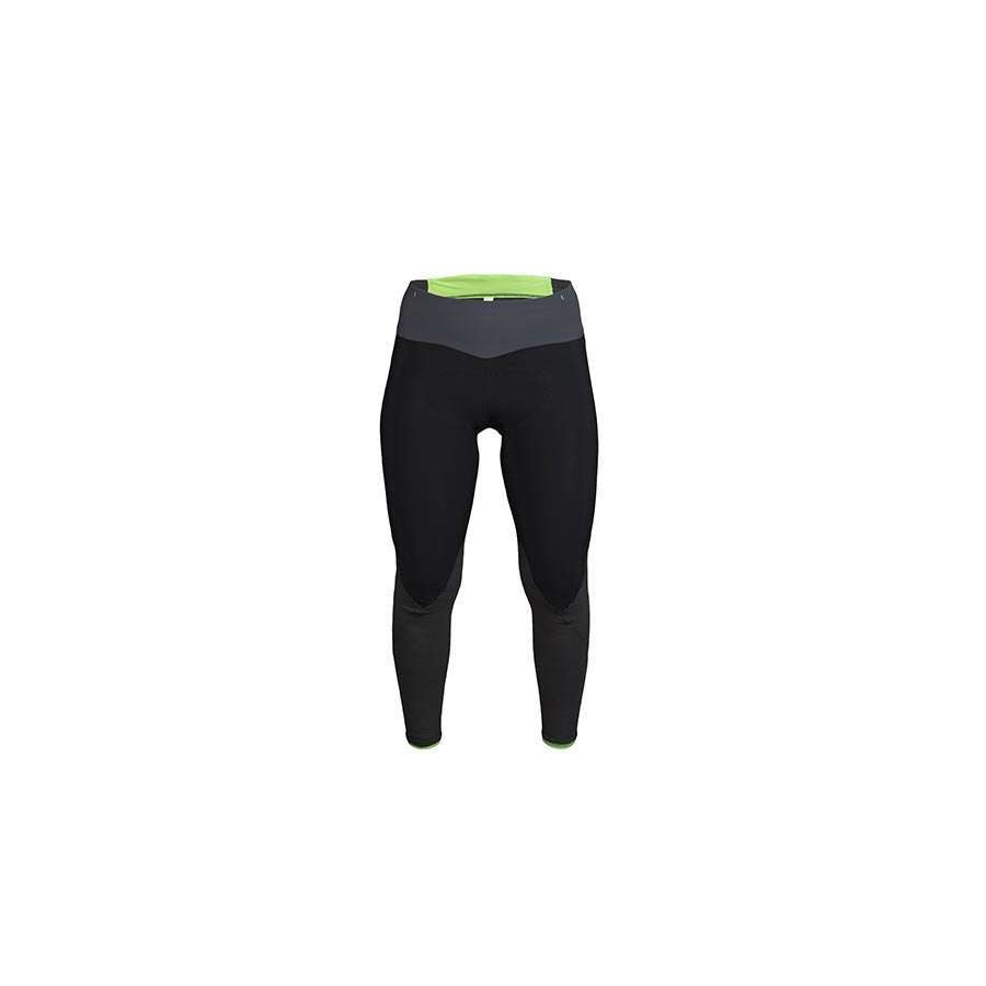 Q36.5 Winter Fietsbroek Lang Met Zeem Zwart Dames