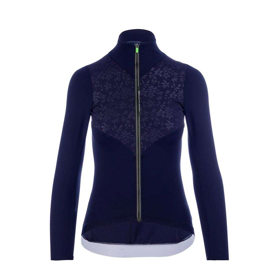 Q36.5 Jersey Fietsshirt Lange Mouwen Donkerblauw Dames