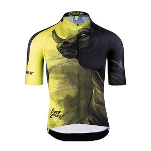 Q36.5 R2 Bull Fietsshirt Korte Mouwen Geel/Zwart Heren