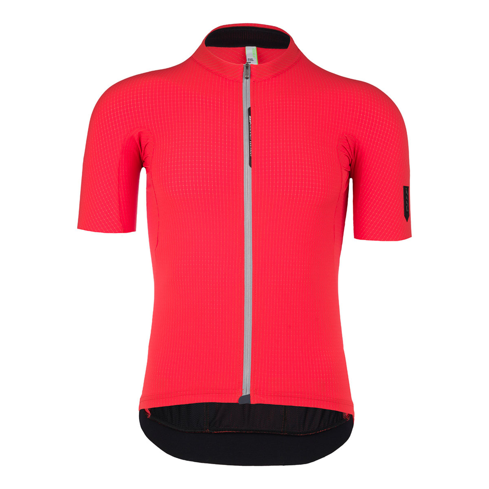 Q36.5 L1 Pinstripe X Fietsshirt Korte Mouwen Rood Heren