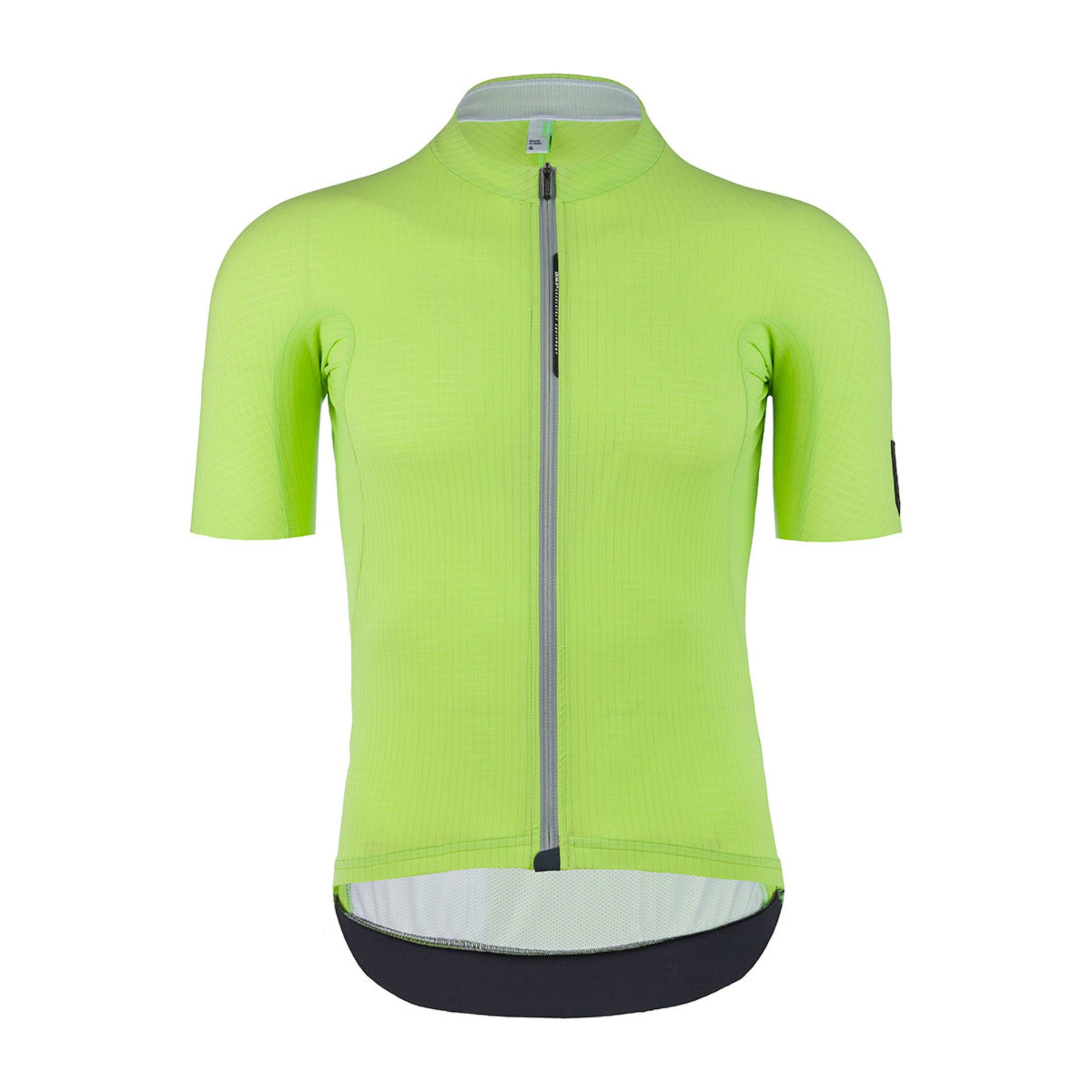 Q36.5 L1 Pinstripe X Fietsshirt Korte Mouwen Limegroen Heren