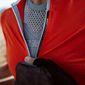 Q36.5 L1 Pinstripe X Fietsshirt Korte Mouwen Rood Dames
