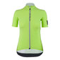 Q36.5 L1 Pinstripe X Fietsshirt Korte Mouwen Limegroen Dames