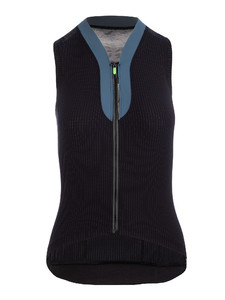 Q36.5 L1 Pinstripe X Fietsshirt Zonder Mouwen Zwart Dames