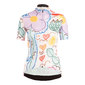 Q36.5 G1 Giorgina Fietsshirt Korte Mouwen Wit/Roze/Multi Dames