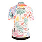 Q36.5 G1 Giorgina Fietsshirt Korte Mouwen Wit/Roze/Multi Dames