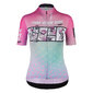 Q36.5 G1 Ciclistino Fietsshirt Korte Mouwen Roze/Lichtgroen Dames