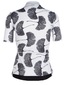 Q36.5 G1 Ginkgo Fietsshirt Korte Mouwen Wit/Grijs Dames